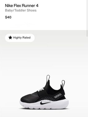 Nike Kids Slip-On Sneakers in Black and White